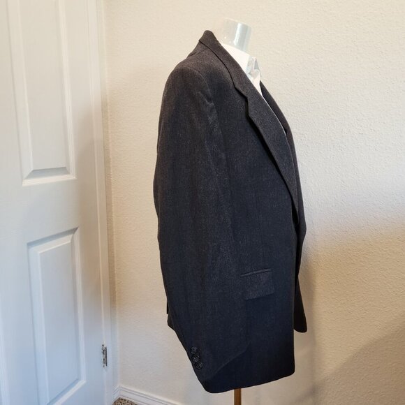 Vintage Allyn St. George Blazer Mens 46R Gray Wool Made in USA Sport Coat Jacket - Picture 4 of 8